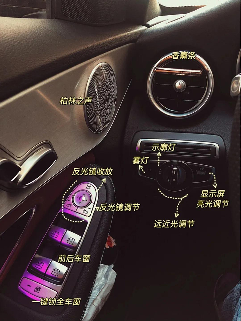一起来了解下奔驰按钮操作